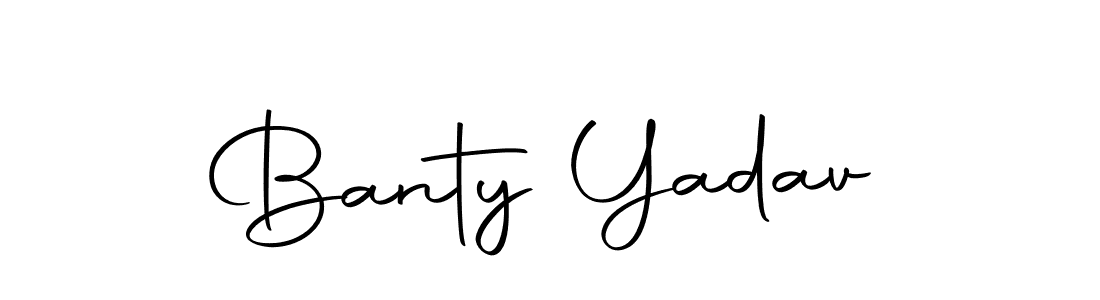How to make Banty Yadav name signature. Use Autography-DOLnW style for creating short signs online. This is the latest handwritten sign. Banty Yadav signature style 10 images and pictures png