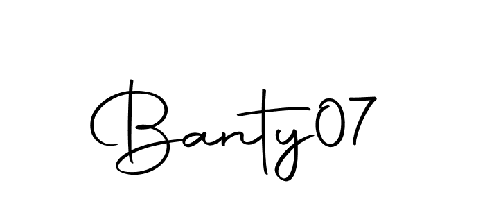 Make a beautiful signature design for name Banty07. Use this online signature maker to create a handwritten signature for free. Banty07 signature style 10 images and pictures png