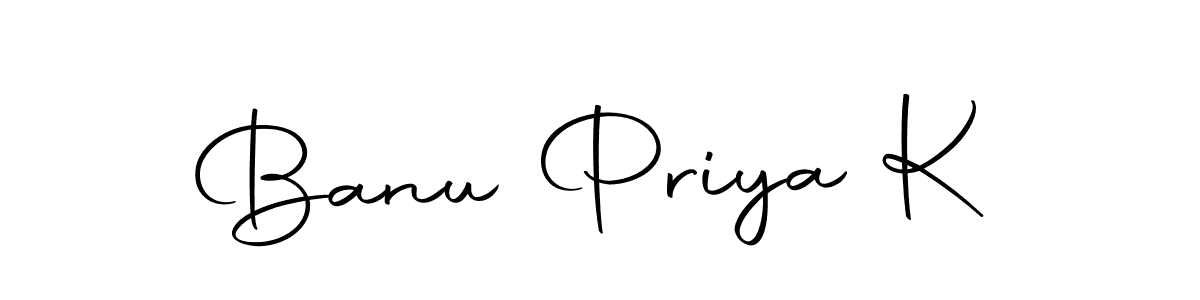 Make a beautiful signature design for name Banu Priya K. Use this online signature maker to create a handwritten signature for free. Banu Priya K signature style 10 images and pictures png
