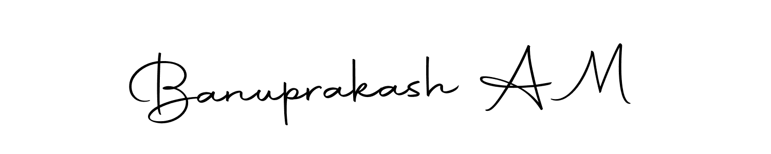 Also we have Banuprakash A M name is the best signature style. Create professional handwritten signature collection using Autography-DOLnW autograph style. Banuprakash A M signature style 10 images and pictures png