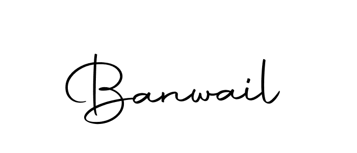 You should practise on your own different ways (Autography-DOLnW) to write your name (Banwail) in signature. don't let someone else do it for you. Banwail signature style 10 images and pictures png