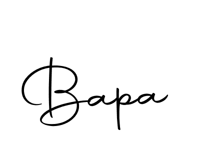 Create a beautiful signature design for name Bapa. With this signature (Autography-DOLnW) fonts, you can make a handwritten signature for free. Bapa signature style 10 images and pictures png