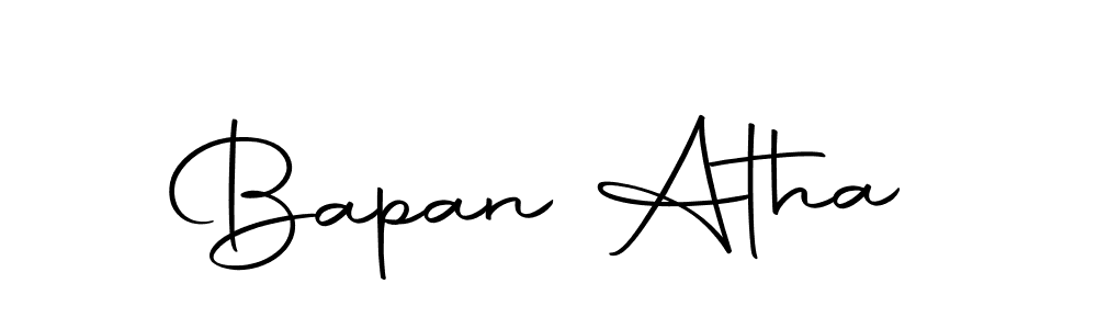 Create a beautiful signature design for name Bapan Atha. With this signature (Autography-DOLnW) fonts, you can make a handwritten signature for free. Bapan Atha signature style 10 images and pictures png