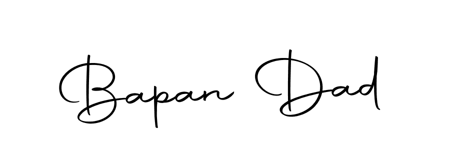 The best way (Autography-DOLnW) to make a short signature is to pick only two or three words in your name. The name Bapan Dad include a total of six letters. For converting this name. Bapan Dad signature style 10 images and pictures png