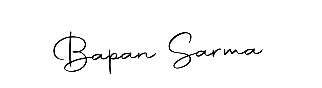 Use a signature maker to create a handwritten signature online. With this signature software, you can design (Autography-DOLnW) your own signature for name Bapan Sarma. Bapan Sarma signature style 10 images and pictures png