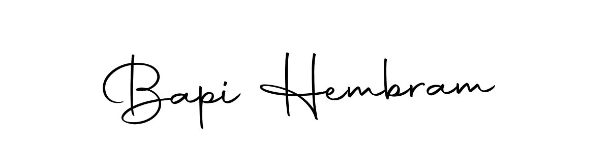 How to make Bapi Hembram name signature. Use Autography-DOLnW style for creating short signs online. This is the latest handwritten sign. Bapi Hembram signature style 10 images and pictures png