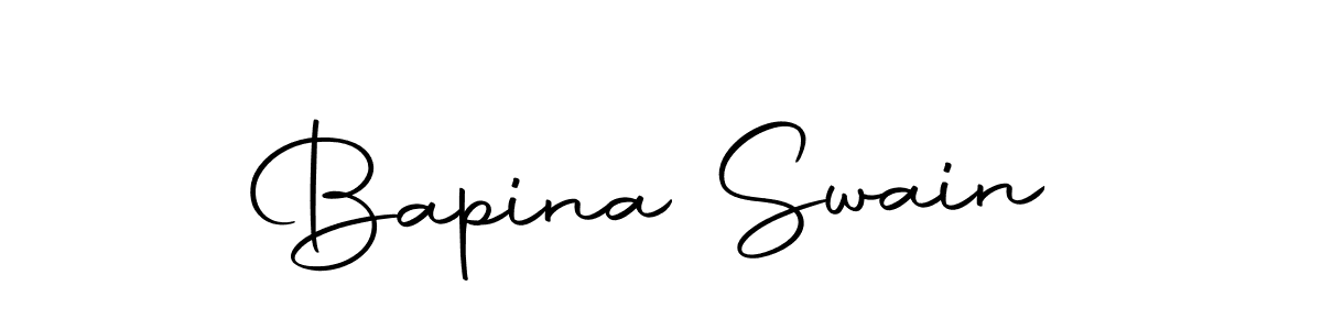 Autography-DOLnW is a professional signature style that is perfect for those who want to add a touch of class to their signature. It is also a great choice for those who want to make their signature more unique. Get Bapina Swain name to fancy signature for free. Bapina Swain signature style 10 images and pictures png