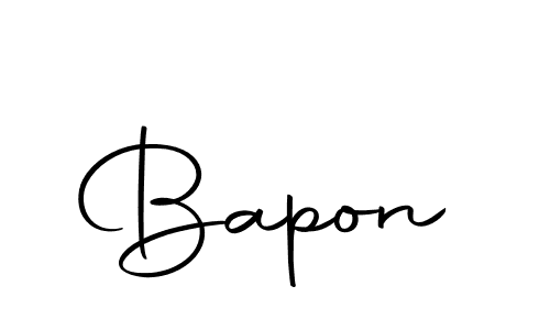 Create a beautiful signature design for name Bapon. With this signature (Autography-DOLnW) fonts, you can make a handwritten signature for free. Bapon signature style 10 images and pictures png