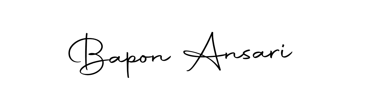 How to make Bapon Ansari name signature. Use Autography-DOLnW style for creating short signs online. This is the latest handwritten sign. Bapon Ansari signature style 10 images and pictures png