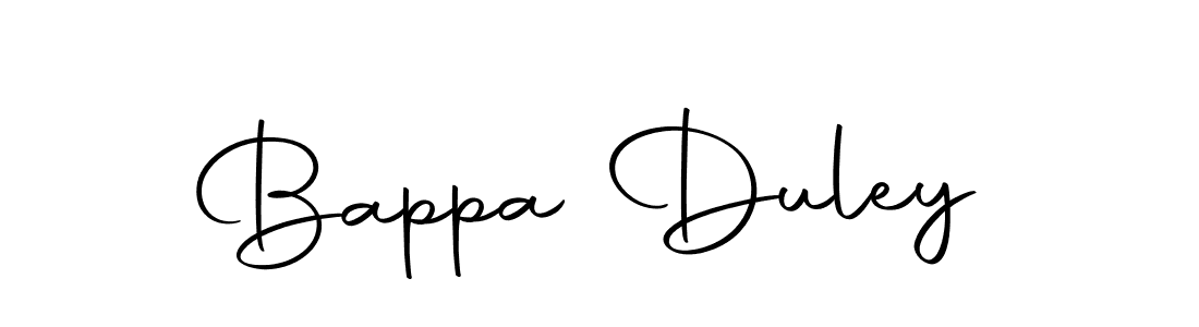 Make a beautiful signature design for name Bappa Duley. With this signature (Autography-DOLnW) style, you can create a handwritten signature for free. Bappa Duley signature style 10 images and pictures png