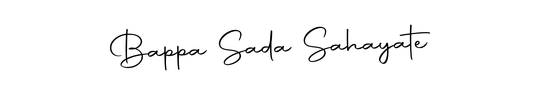 How to make Bappa Sada Sahayate name signature. Use Autography-DOLnW style for creating short signs online. This is the latest handwritten sign. Bappa Sada Sahayate signature style 10 images and pictures png