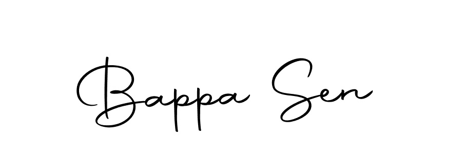 Use a signature maker to create a handwritten signature online. With this signature software, you can design (Autography-DOLnW) your own signature for name Bappa Sen. Bappa Sen signature style 10 images and pictures png