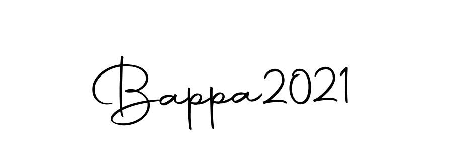 How to make Bappa2021 name signature. Use Autography-DOLnW style for creating short signs online. This is the latest handwritten sign. Bappa2021 signature style 10 images and pictures png