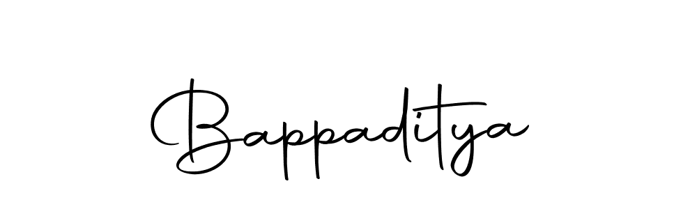 Create a beautiful signature design for name Bappaditya. With this signature (Autography-DOLnW) fonts, you can make a handwritten signature for free. Bappaditya signature style 10 images and pictures png