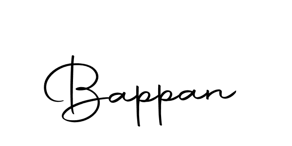 Design your own signature with our free online signature maker. With this signature software, you can create a handwritten (Autography-DOLnW) signature for name Bappan. Bappan signature style 10 images and pictures png