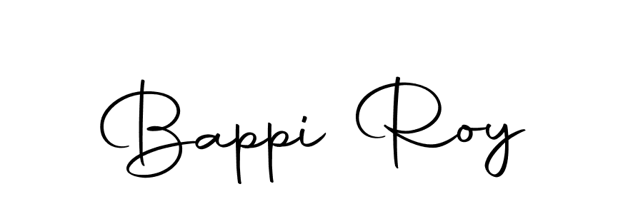 Design your own signature with our free online signature maker. With this signature software, you can create a handwritten (Autography-DOLnW) signature for name Bappi Roy. Bappi Roy signature style 10 images and pictures png