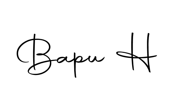 Use a signature maker to create a handwritten signature online. With this signature software, you can design (Autography-DOLnW) your own signature for name Bapu H. Bapu H signature style 10 images and pictures png