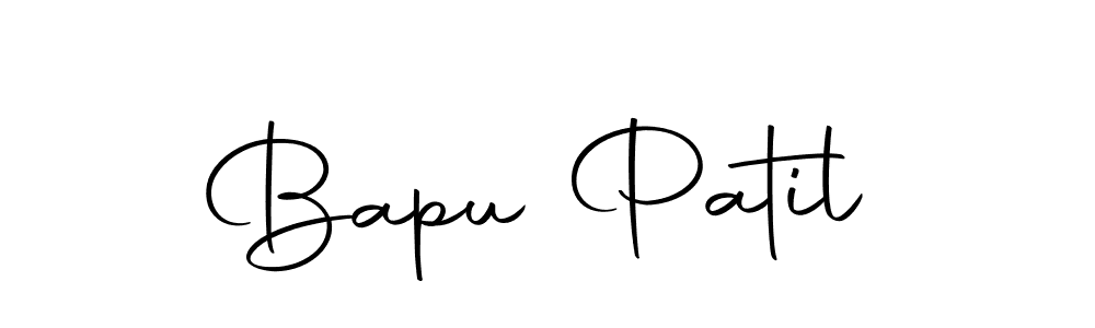 You should practise on your own different ways (Autography-DOLnW) to write your name (Bapu Patil) in signature. don't let someone else do it for you. Bapu Patil signature style 10 images and pictures png