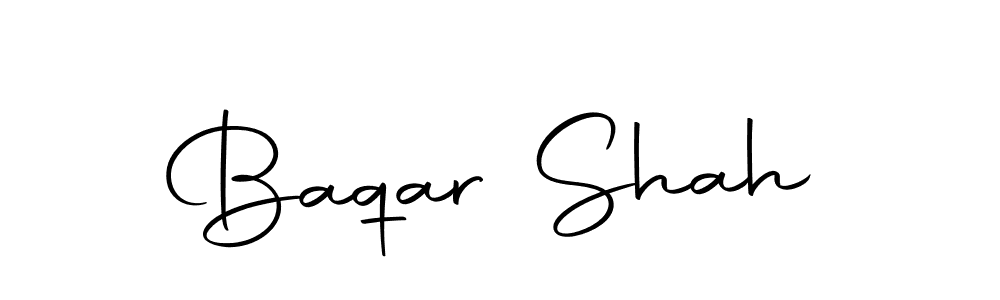 Design your own signature with our free online signature maker. With this signature software, you can create a handwritten (Autography-DOLnW) signature for name Baqar Shah. Baqar Shah signature style 10 images and pictures png