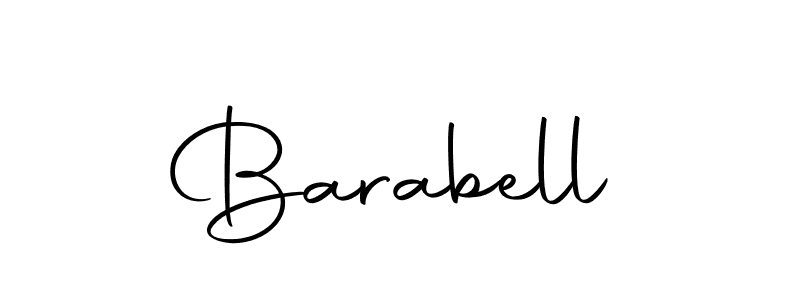 Make a beautiful signature design for name Barabell. With this signature (Autography-DOLnW) style, you can create a handwritten signature for free. Barabell signature style 10 images and pictures png