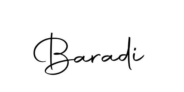 Use a signature maker to create a handwritten signature online. With this signature software, you can design (Autography-DOLnW) your own signature for name Baradi. Baradi signature style 10 images and pictures png