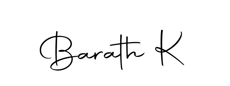 You can use this online signature creator to create a handwritten signature for the name Barath K. This is the best online autograph maker. Barath K signature style 10 images and pictures png