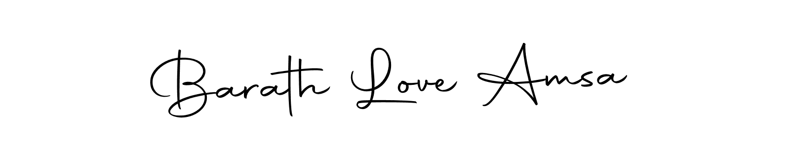 Make a beautiful signature design for name Barath Love Amsa. With this signature (Autography-DOLnW) style, you can create a handwritten signature for free. Barath Love Amsa signature style 10 images and pictures png