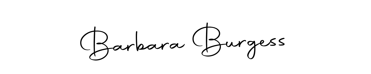 Create a beautiful signature design for name Barbara Burgess. With this signature (Autography-DOLnW) fonts, you can make a handwritten signature for free. Barbara Burgess signature style 10 images and pictures png