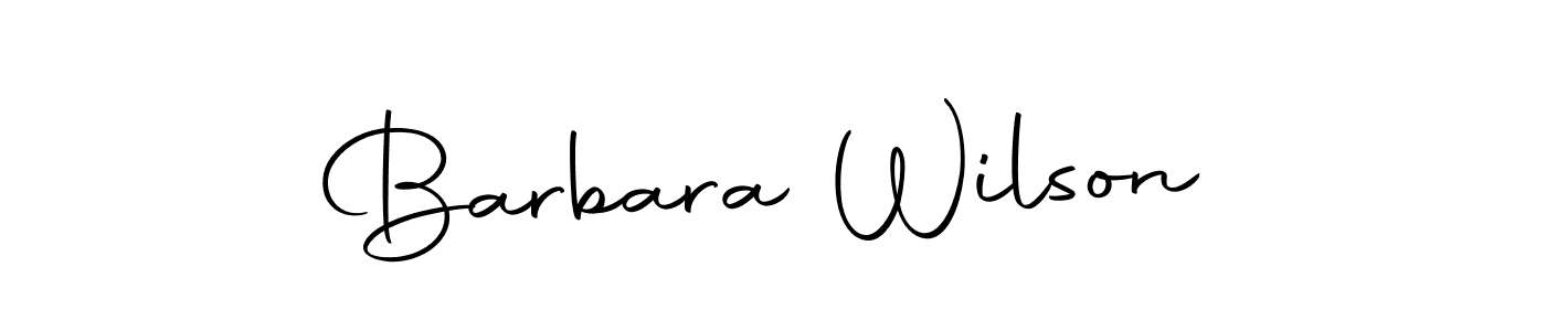 How to make Barbara Wilson name signature. Use Autography-DOLnW style for creating short signs online. This is the latest handwritten sign. Barbara Wilson signature style 10 images and pictures png
