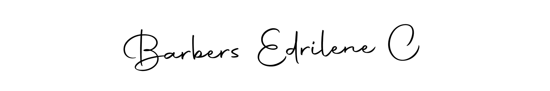 Make a beautiful signature design for name Barbers Edrilene C. With this signature (Autography-DOLnW) style, you can create a handwritten signature for free. Barbers Edrilene C signature style 10 images and pictures png
