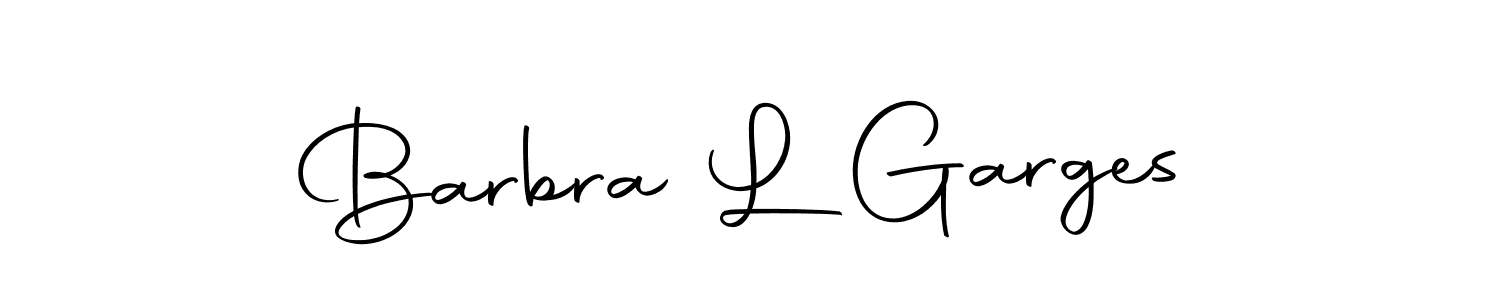 Also You can easily find your signature by using the search form. We will create Barbra L Garges name handwritten signature images for you free of cost using Autography-DOLnW sign style. Barbra L Garges signature style 10 images and pictures png