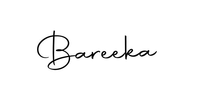 Create a beautiful signature design for name Bareeka. With this signature (Autography-DOLnW) fonts, you can make a handwritten signature for free. Bareeka signature style 10 images and pictures png