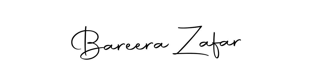 Create a beautiful signature design for name Bareera Zafar. With this signature (Autography-DOLnW) fonts, you can make a handwritten signature for free. Bareera Zafar signature style 10 images and pictures png