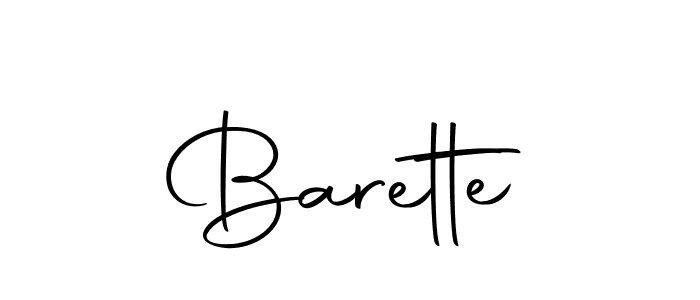 Create a beautiful signature design for name Barette. With this signature (Autography-DOLnW) fonts, you can make a handwritten signature for free. Barette signature style 10 images and pictures png