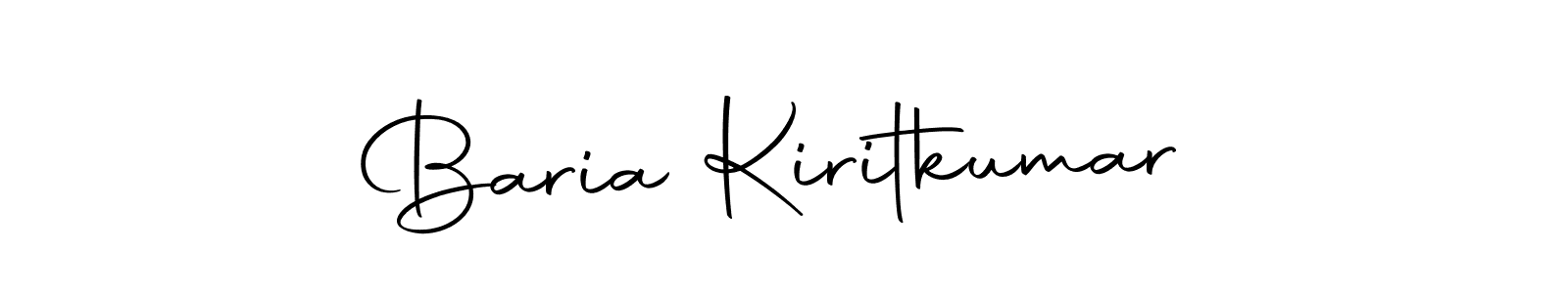 Design your own signature with our free online signature maker. With this signature software, you can create a handwritten (Autography-DOLnW) signature for name Baria Kiritkumar. Baria Kiritkumar signature style 10 images and pictures png