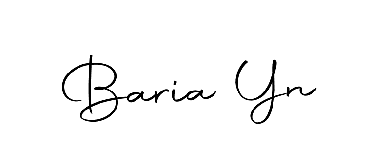 Design your own signature with our free online signature maker. With this signature software, you can create a handwritten (Autography-DOLnW) signature for name Baria Yn. Baria Yn signature style 10 images and pictures png