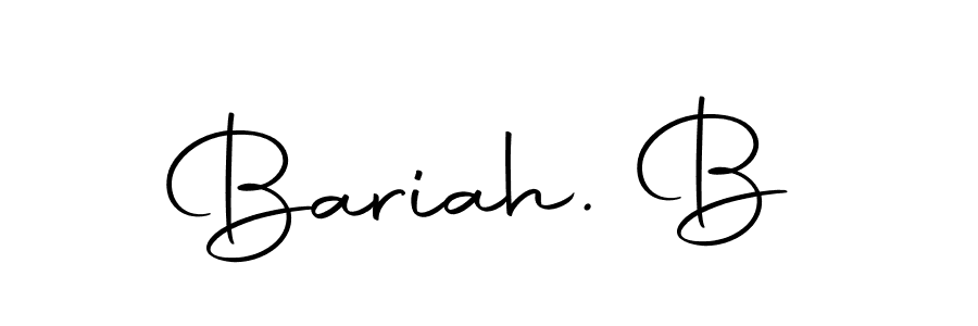 You should practise on your own different ways (Autography-DOLnW) to write your name (Bariah. B) in signature. don't let someone else do it for you. Bariah. B signature style 10 images and pictures png