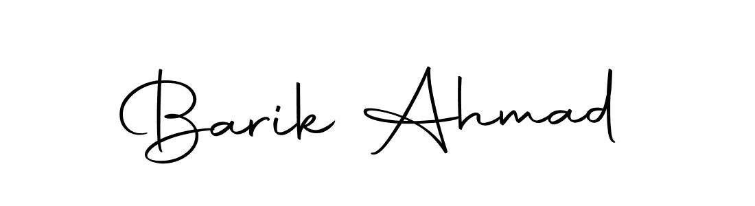 Make a short Barik Ahmad signature style. Manage your documents anywhere anytime using Autography-DOLnW. Create and add eSignatures, submit forms, share and send files easily. Barik Ahmad signature style 10 images and pictures png