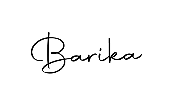 Create a beautiful signature design for name Barika. With this signature (Autography-DOLnW) fonts, you can make a handwritten signature for free. Barika signature style 10 images and pictures png