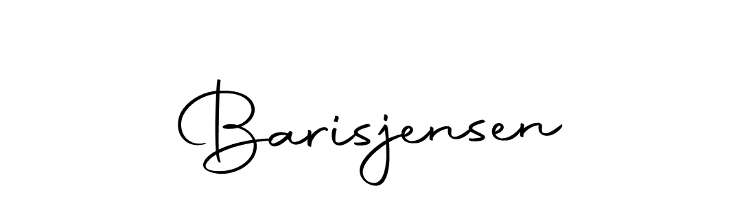 Design your own signature with our free online signature maker. With this signature software, you can create a handwritten (Autography-DOLnW) signature for name Barisjensen. Barisjensen signature style 10 images and pictures png