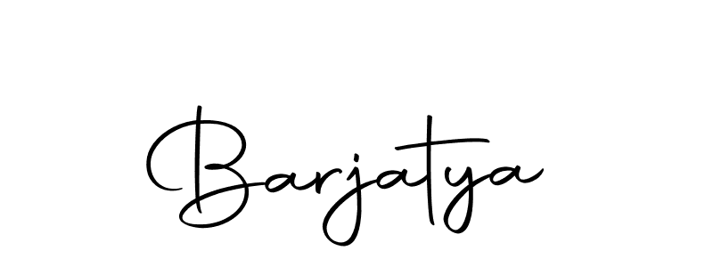 You should practise on your own different ways (Autography-DOLnW) to write your name (Barjatya) in signature. don't let someone else do it for you. Barjatya signature style 10 images and pictures png