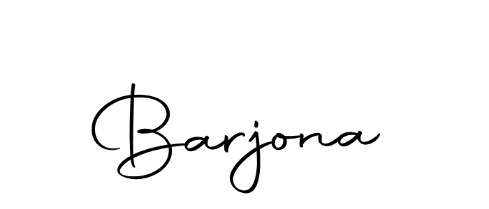 Make a beautiful signature design for name Barjona. With this signature (Autography-DOLnW) style, you can create a handwritten signature for free. Barjona signature style 10 images and pictures png