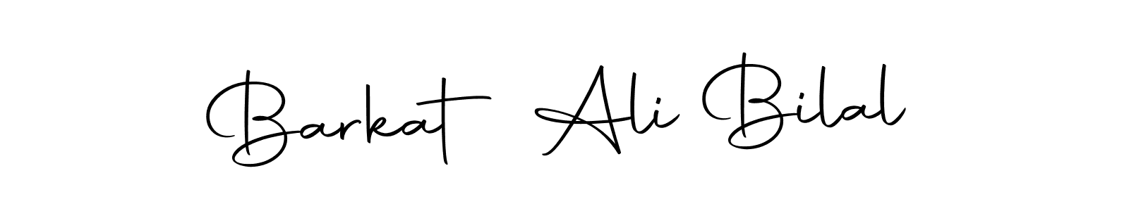 How to make Barkat Ali Bilal signature? Autography-DOLnW is a professional autograph style. Create handwritten signature for Barkat Ali Bilal name. Barkat Ali Bilal signature style 10 images and pictures png