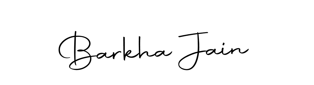 Create a beautiful signature design for name Barkha Jain. With this signature (Autography-DOLnW) fonts, you can make a handwritten signature for free. Barkha Jain signature style 10 images and pictures png