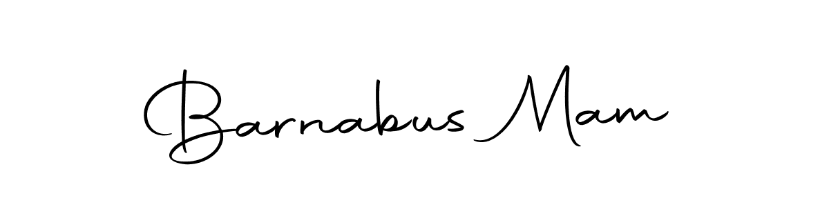 Create a beautiful signature design for name Barnabus Mam. With this signature (Autography-DOLnW) fonts, you can make a handwritten signature for free. Barnabus Mam signature style 10 images and pictures png