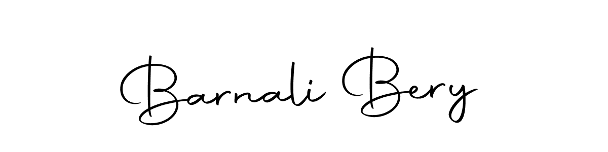 How to make Barnali Bery name signature. Use Autography-DOLnW style for creating short signs online. This is the latest handwritten sign. Barnali Bery signature style 10 images and pictures png