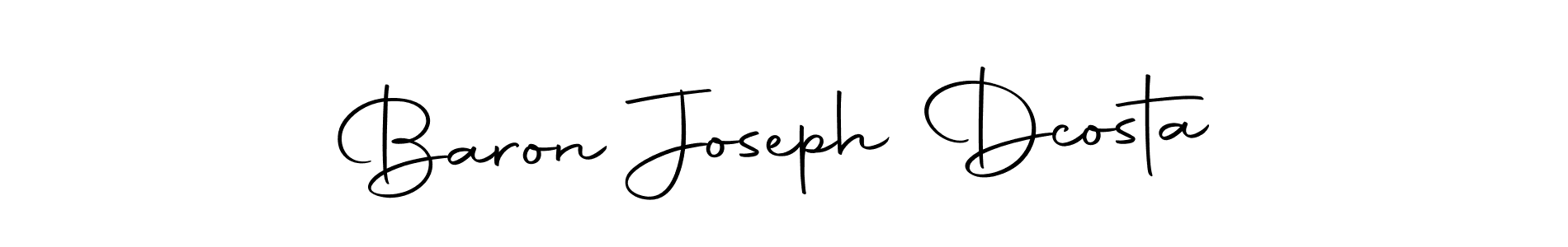 Create a beautiful signature design for name Baron Joseph Dcosta. With this signature (Autography-DOLnW) fonts, you can make a handwritten signature for free. Baron Joseph Dcosta signature style 10 images and pictures png