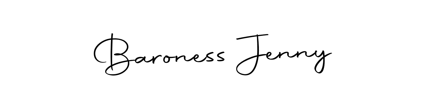 Use a signature maker to create a handwritten signature online. With this signature software, you can design (Autography-DOLnW) your own signature for name Baroness Jenny. Baroness Jenny signature style 10 images and pictures png