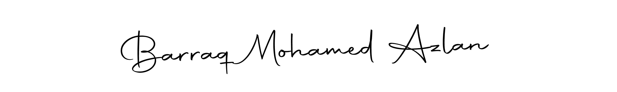 How to make Barraq Mohamed Azlan name signature. Use Autography-DOLnW style for creating short signs online. This is the latest handwritten sign. Barraq Mohamed Azlan signature style 10 images and pictures png