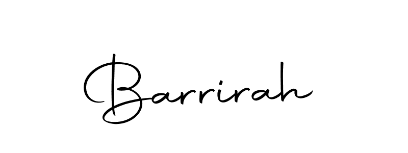 Create a beautiful signature design for name Barrirah. With this signature (Autography-DOLnW) fonts, you can make a handwritten signature for free. Barrirah signature style 10 images and pictures png